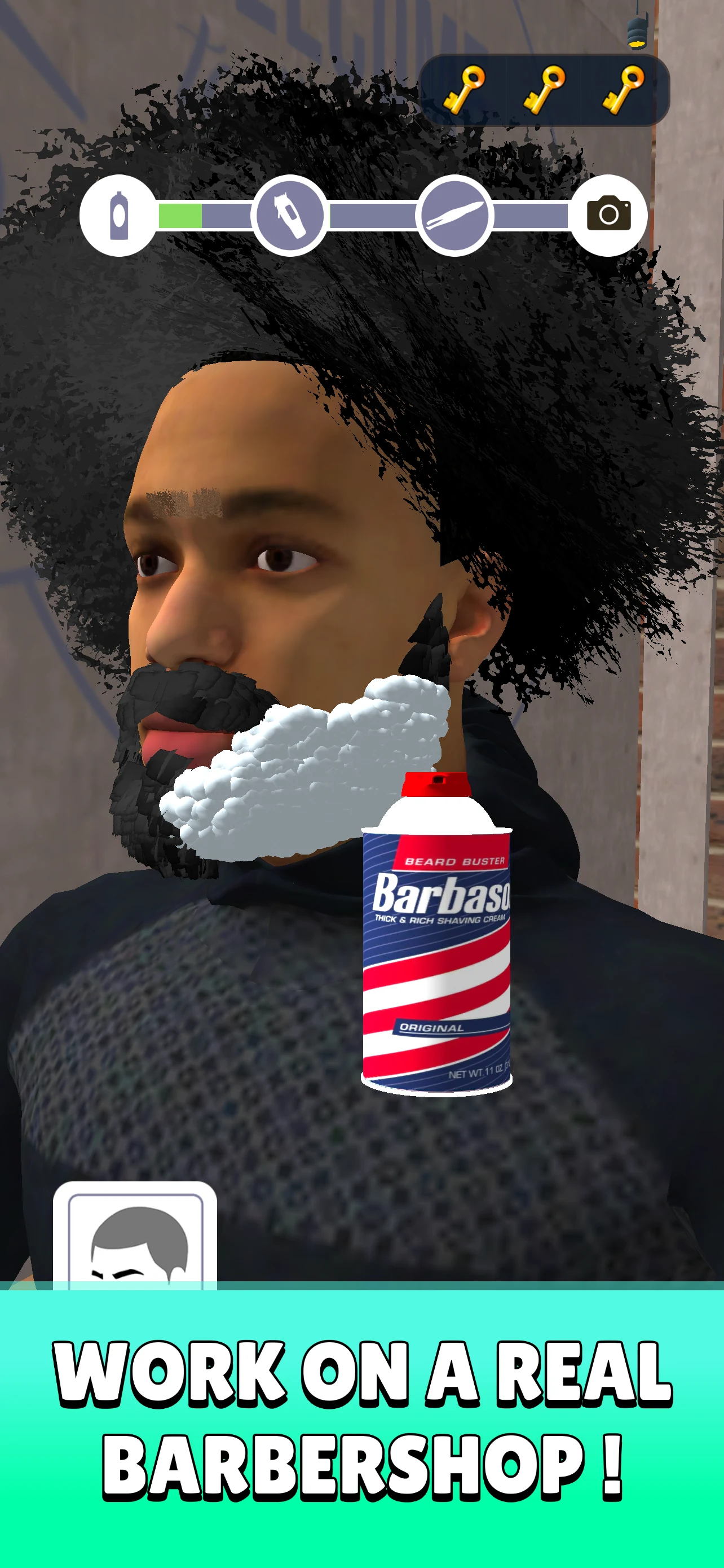 Barbershop Haircut Master 3D screenshot